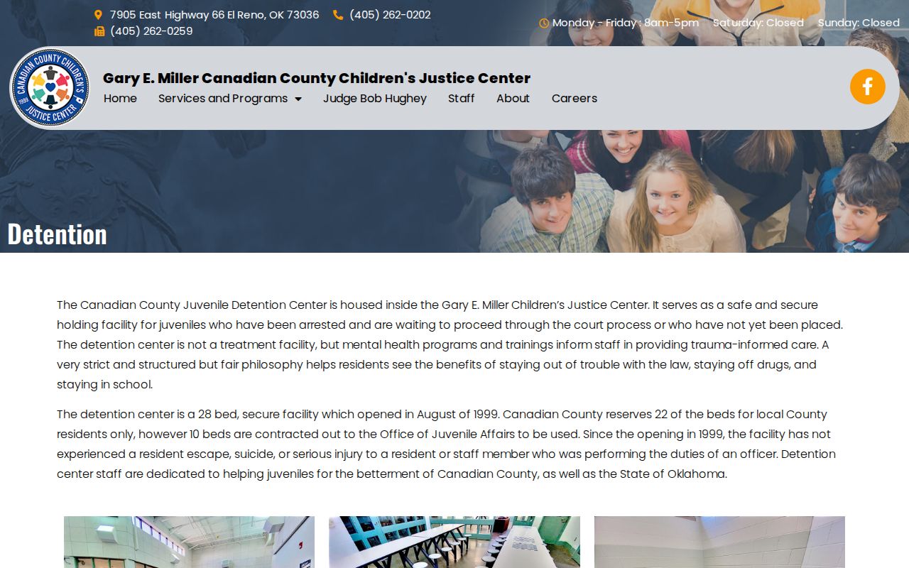 Canadian County Juvenile Detention Center confidential release information source