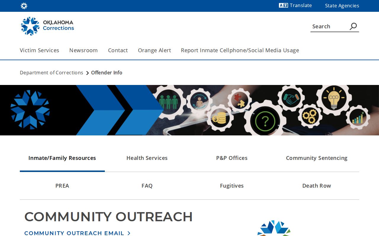 ODOC information about a Canadian County projected release date and tentative credits